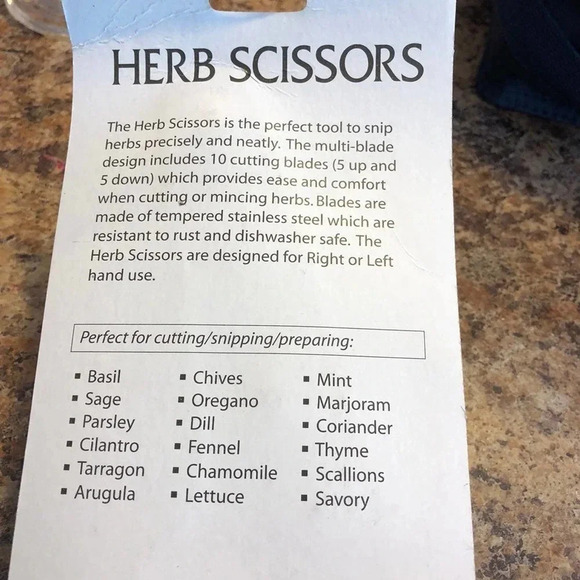 Herb Scissors New Unopened - Picture 4 of 4